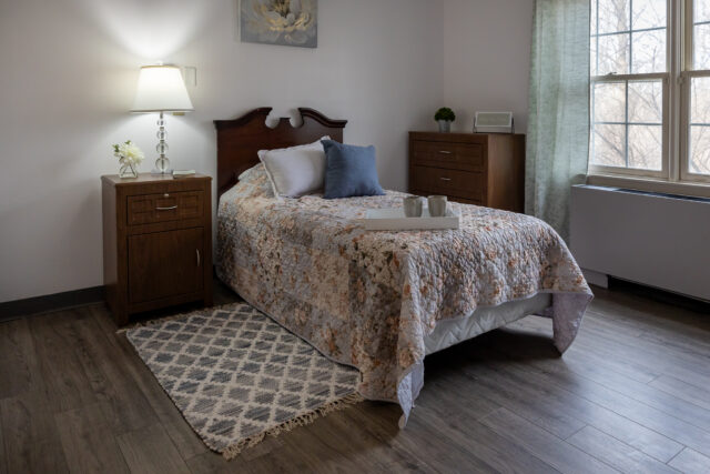 updated picture of 2 room suite at heather heights with new furniture